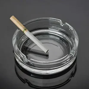 glass classic crystal quality cigar cigarette ash tray