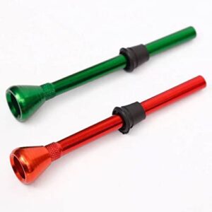 generic 10 cm aluminum bong shooter pipe water bong bowl smoking pipe assorted color pack of 2