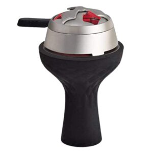 silicon chillum with coal bowl hookah heat management system