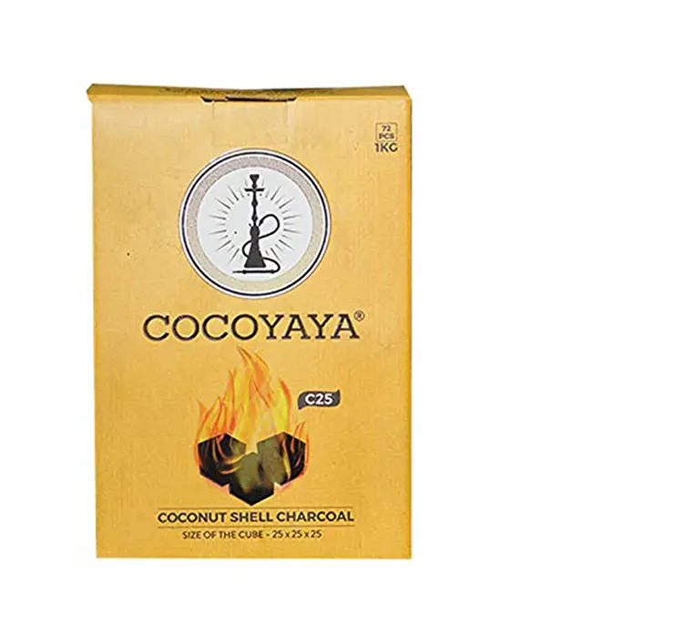 coconut charcoal for hookah 1 kg (72 cubes)