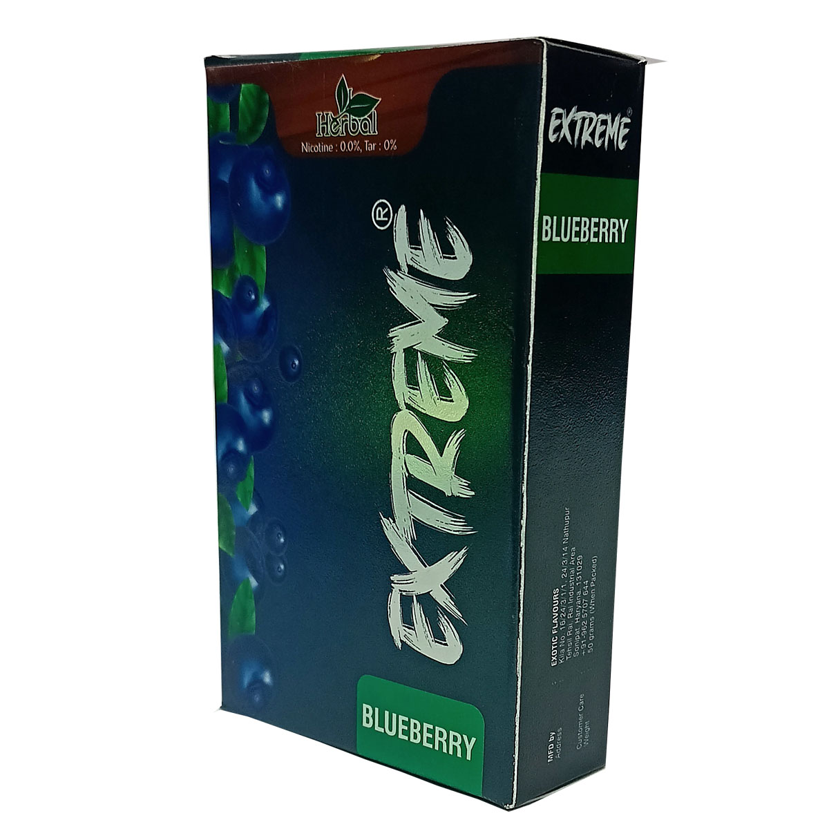 Extreme Herbal Blueberry Hookah Flavour 50gm - Image 2