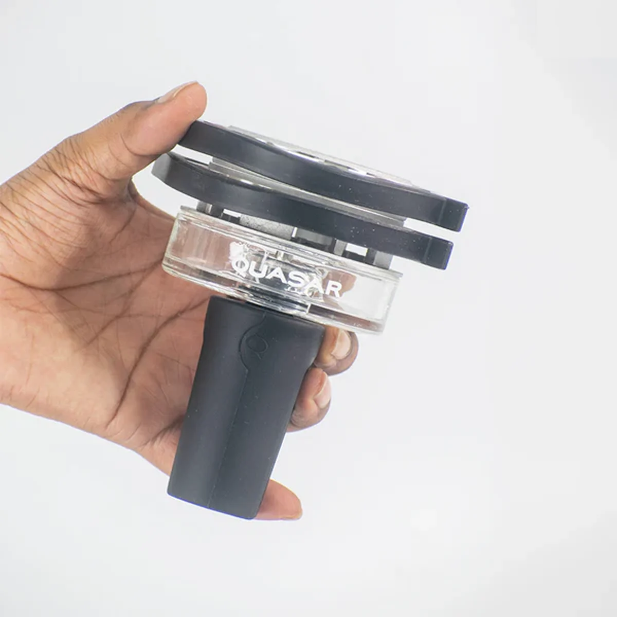 Quasar Hookah Chillum with HMD - Black - Image 11